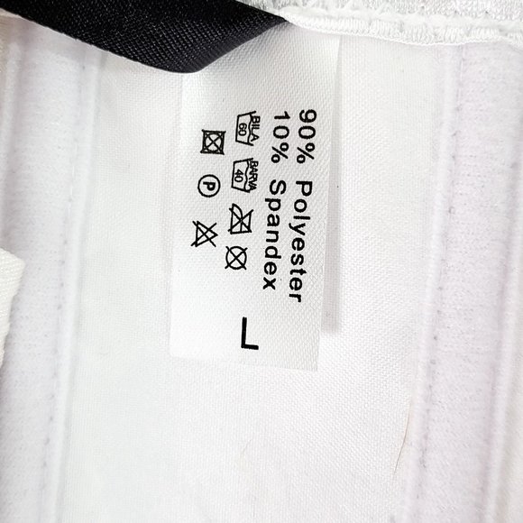 NEW ADORE ME White Corset LARGE Ruffle Tie Bride Bridal Wedding Ruffle Trim - Picture 8 of 10